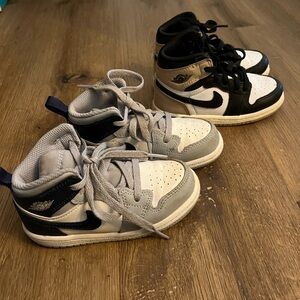 Nike Kids' Black and Gray Sneakers